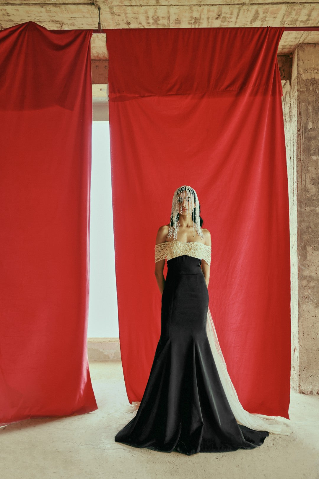 Sheer Trail Gown