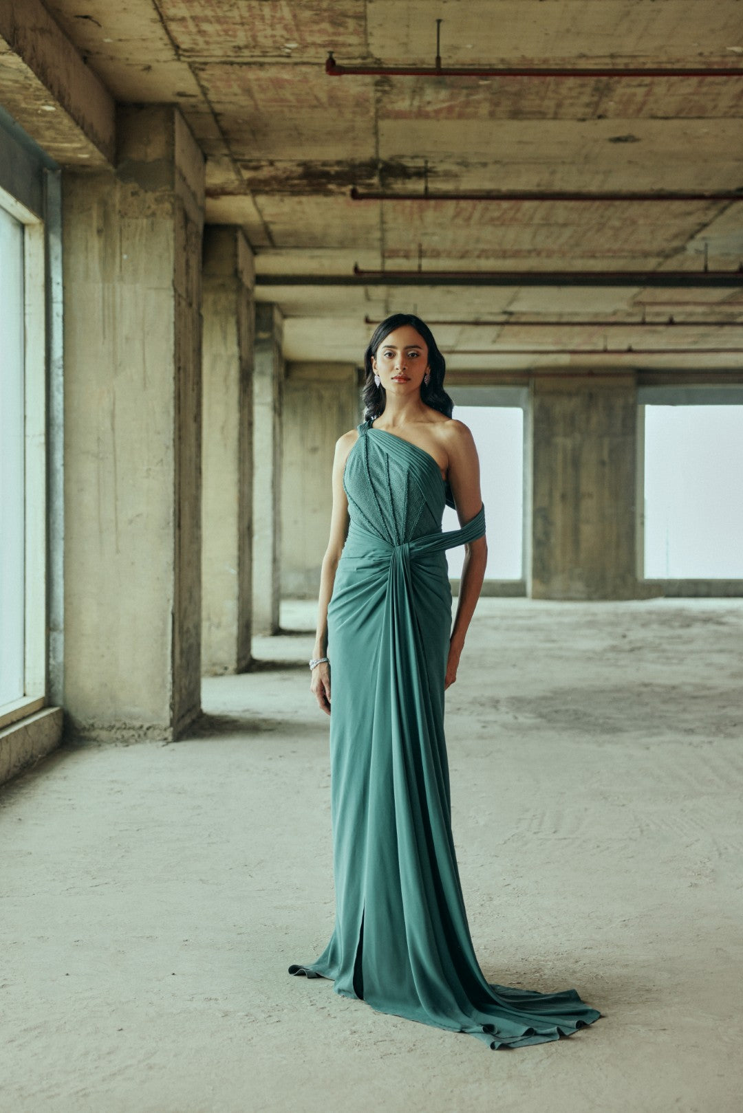 Corset Draped Gown