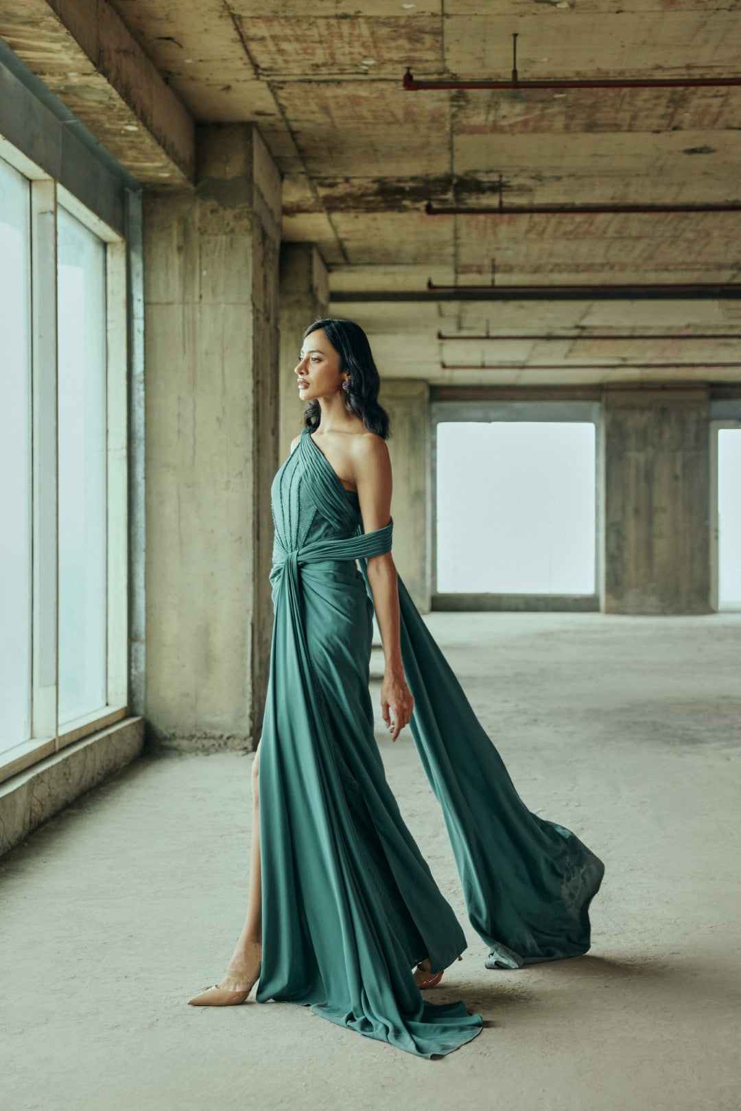 Corset Draped Gown