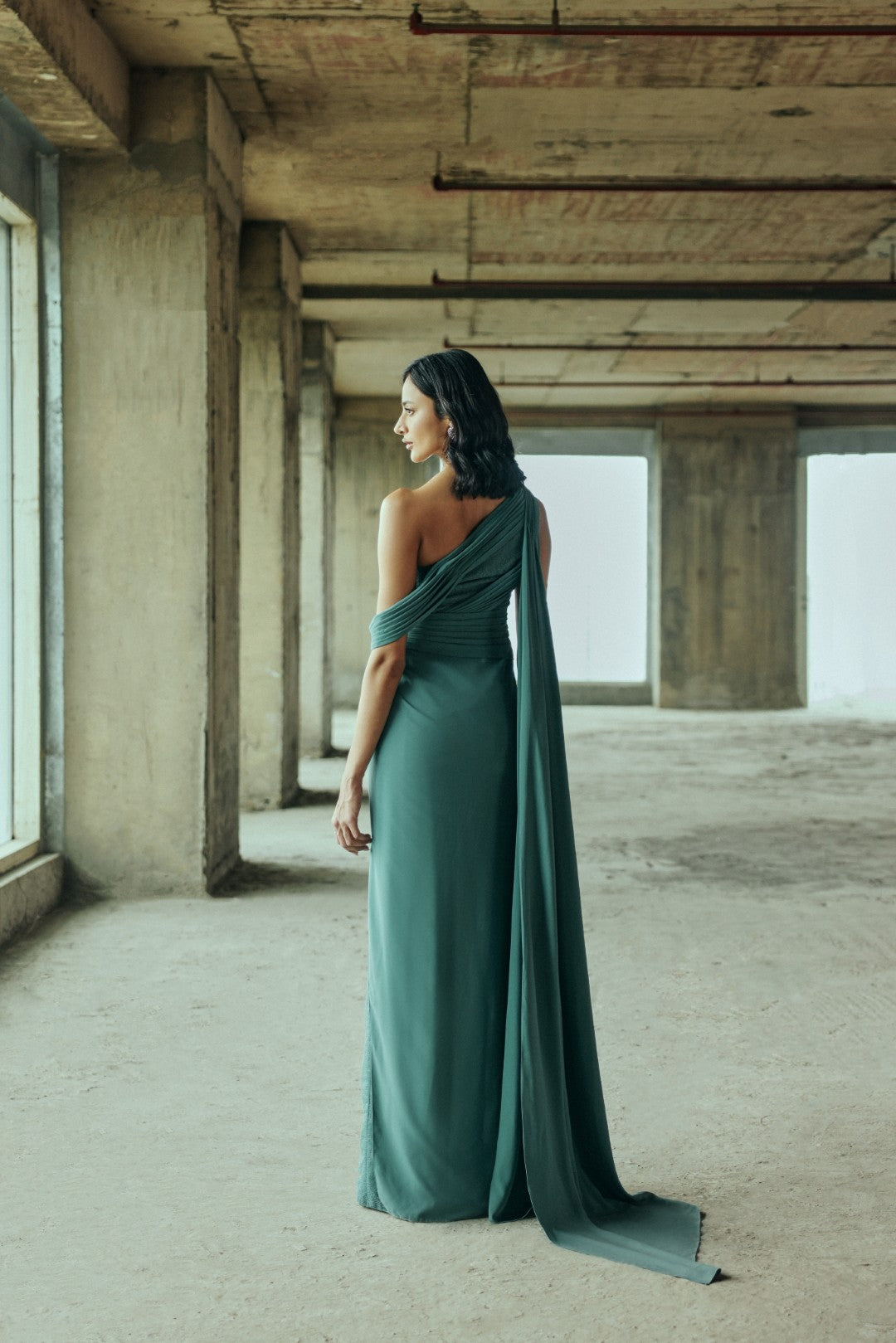 Corset Draped Gown