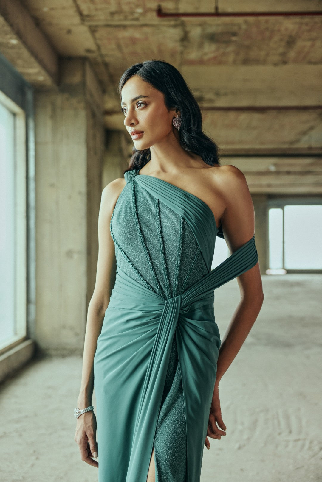 Corset Draped Gown