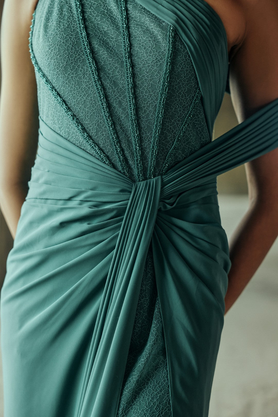 Corset Draped Gown