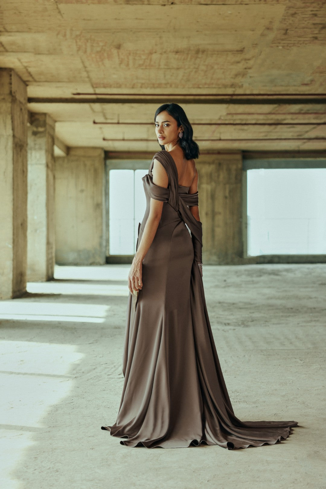 Draped Petal gown
