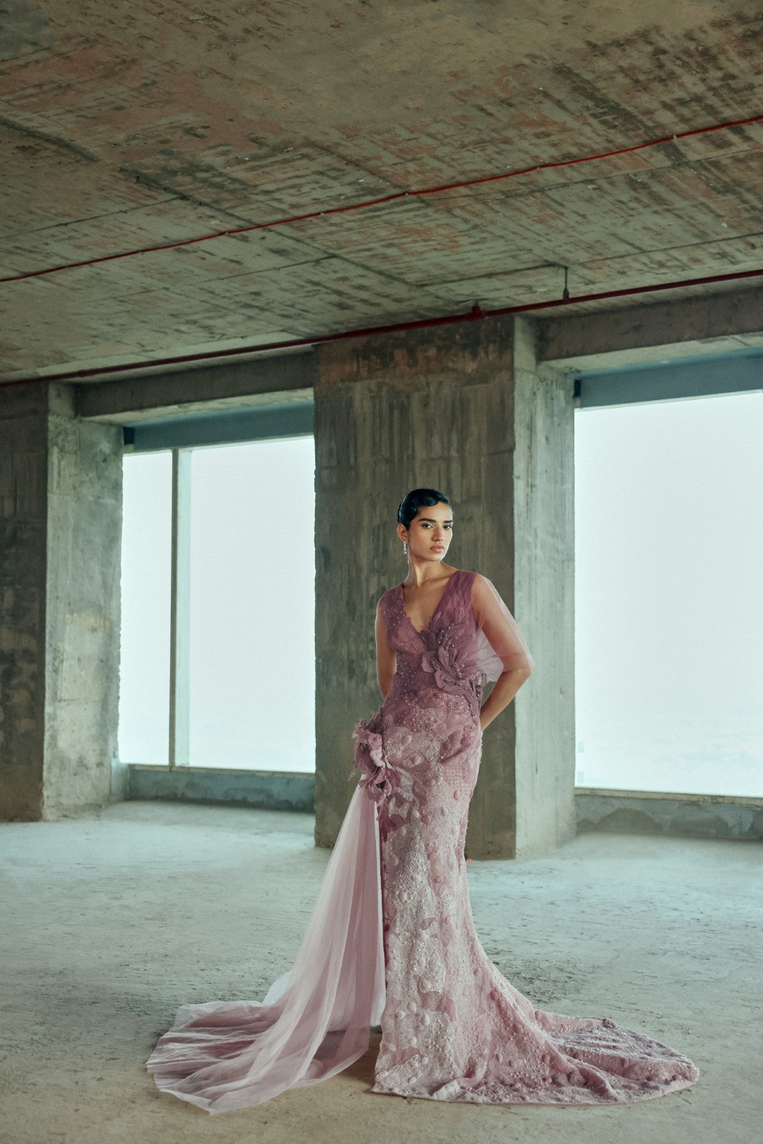 Botanical Embellished Gown