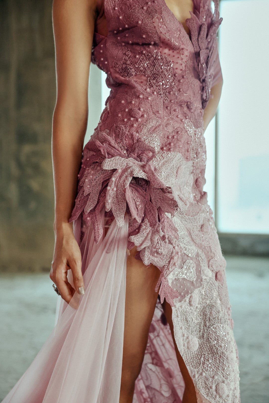 Botanical Embellished Gown