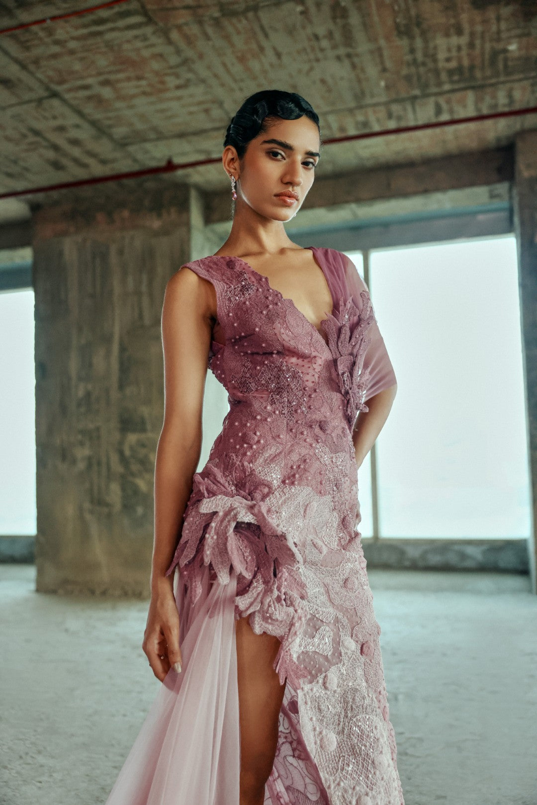 Botanical Embellished Gown