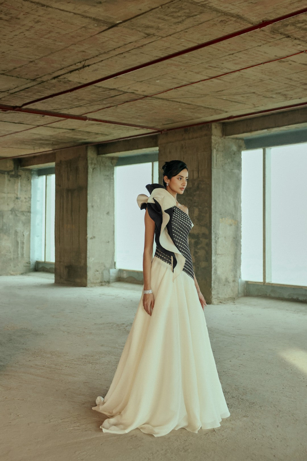 Petal Cascade Gown