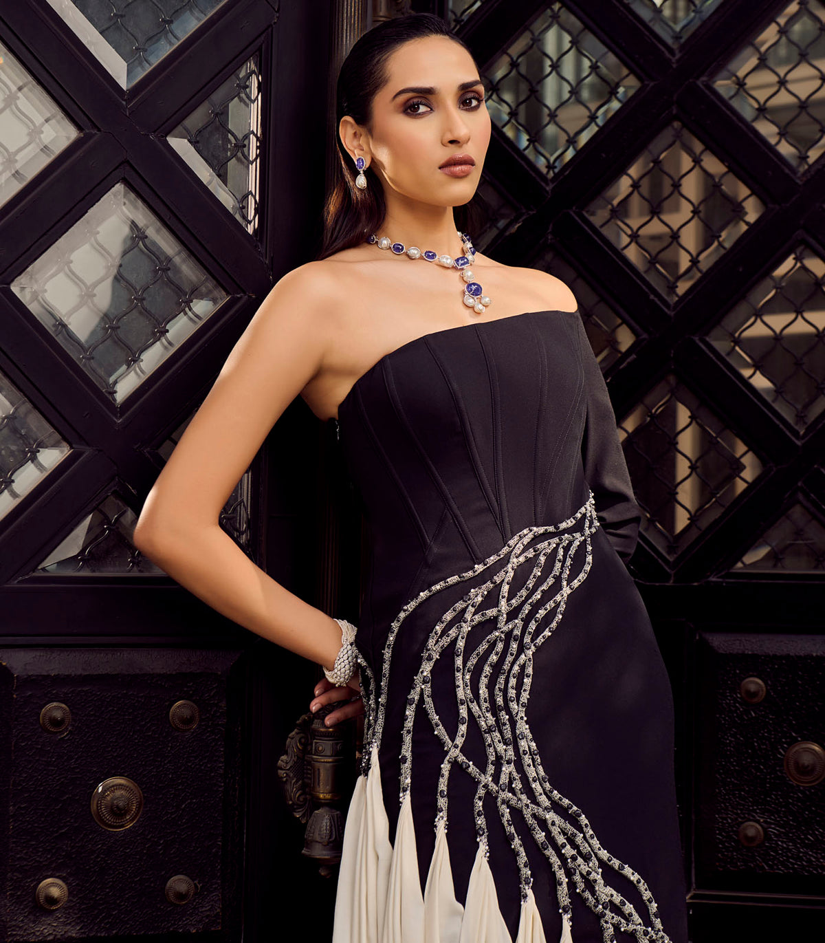 Off Shoulder Corset Gown – Supria Munjal